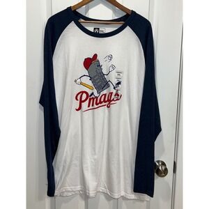 NWT Magpul Bases Loaded Blend Long Sleeve Raglan T-Shirt Navy White MAG1253 2XL